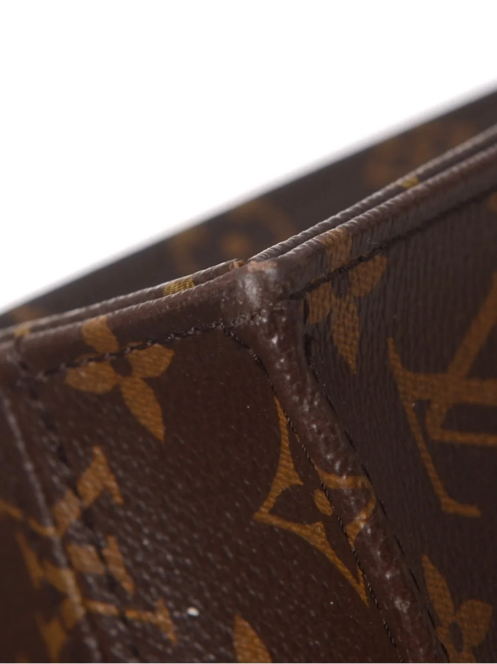 ♥️ Louis Vuitton Brown Sac Plat Envelope Monogram  Vertical Tote Bag♥️